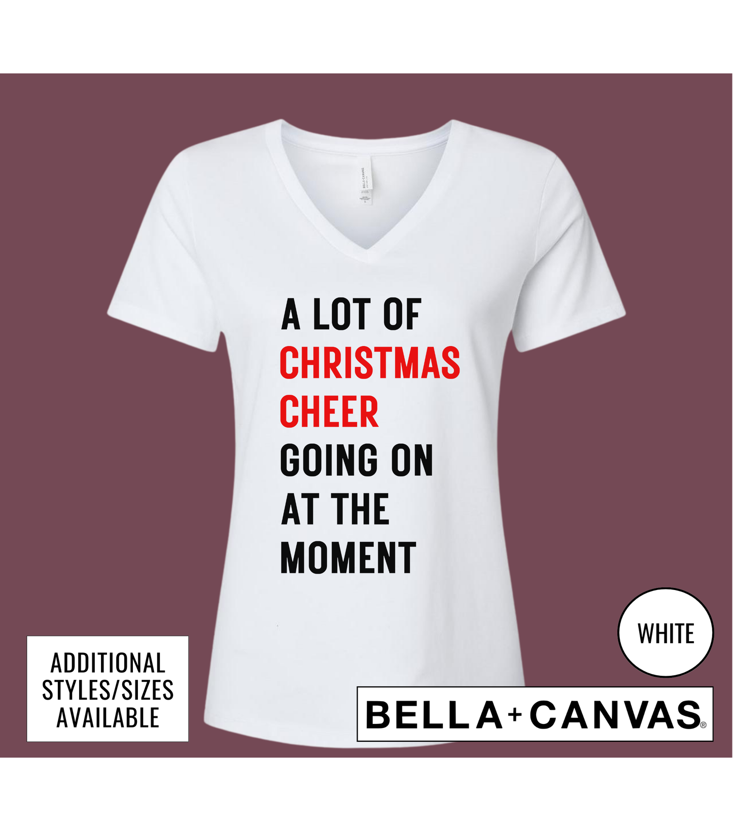 Red A Lot Of Christmas Cheer Going On At The Moment Graphic T-Shirt