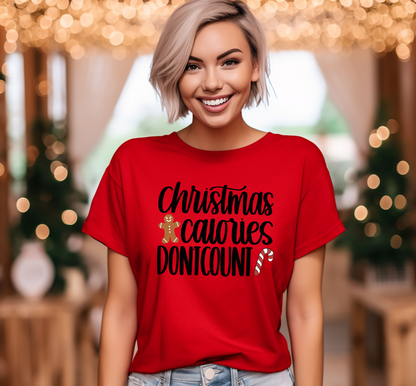 Christmas Calories Don't Count Graphic T-Shirt