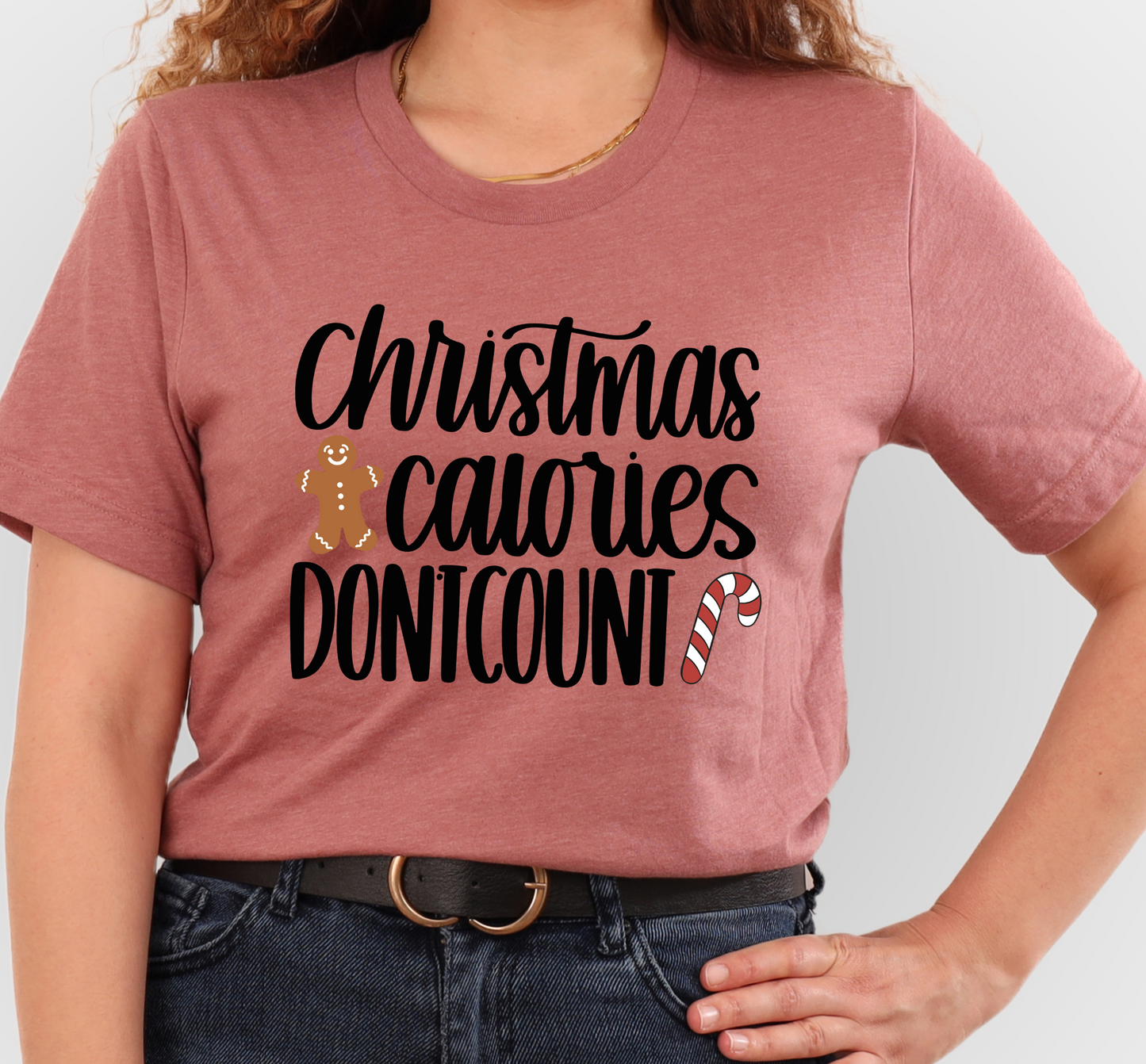 Christmas Calories Don't Count Graphic T-Shirt