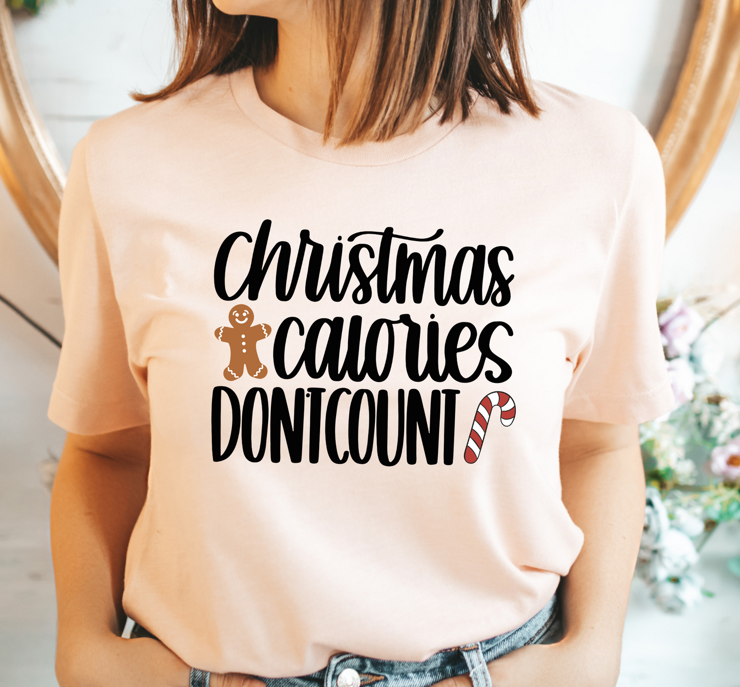 Christmas Calories Don't Count Graphic T-Shirt