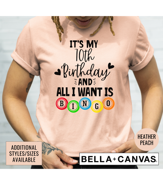 Bingo It's My 70th Birthday Women's Graphic T-Shirt