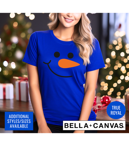 Snowman Face Graphic T-Shirt