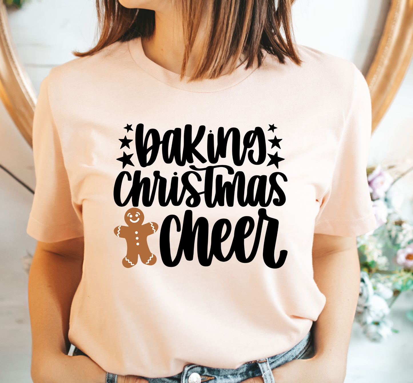 Baking Christmas Cheer Graphic T-Shirt