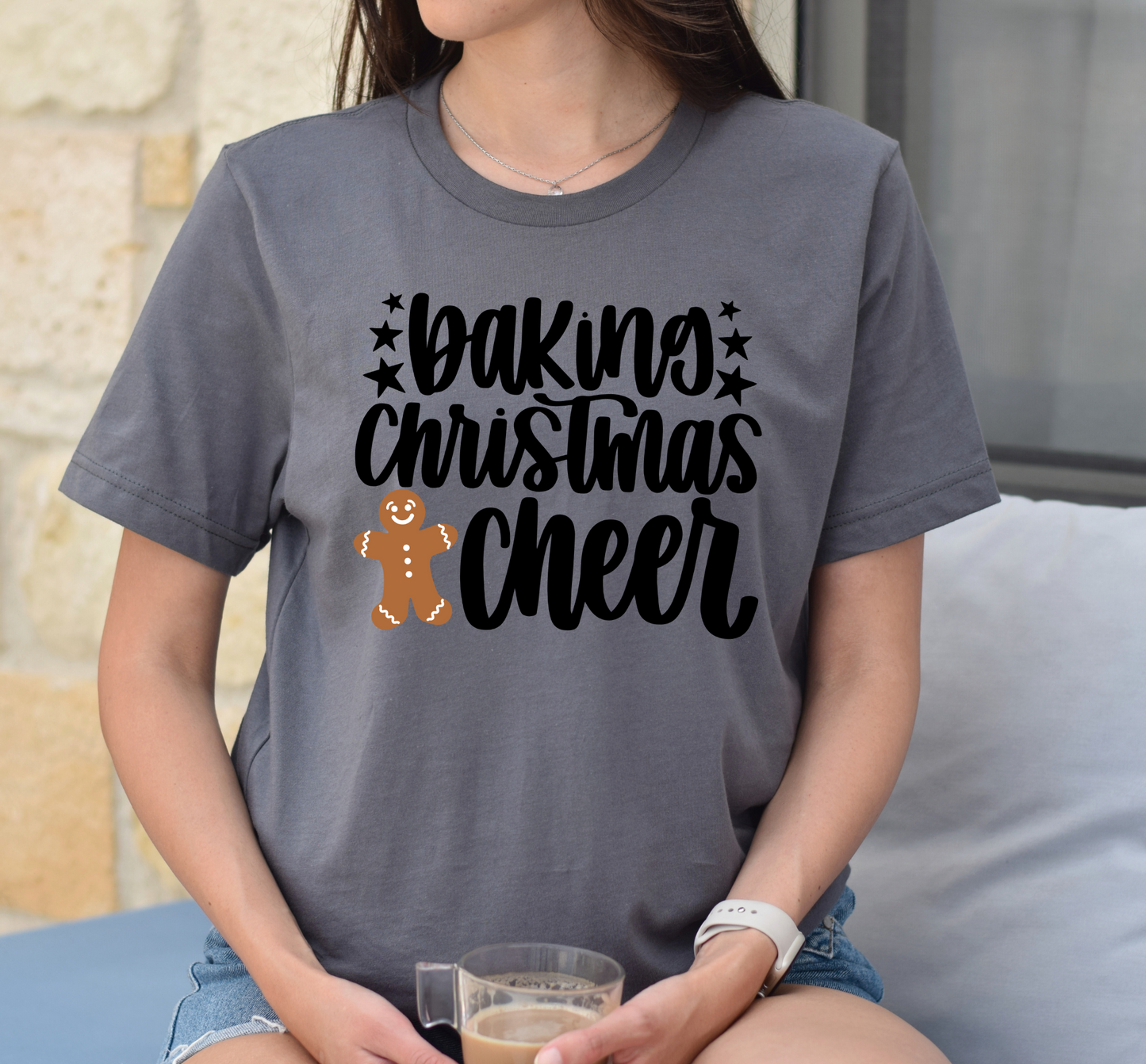 Baking Christmas Cheer Graphic T-Shirt