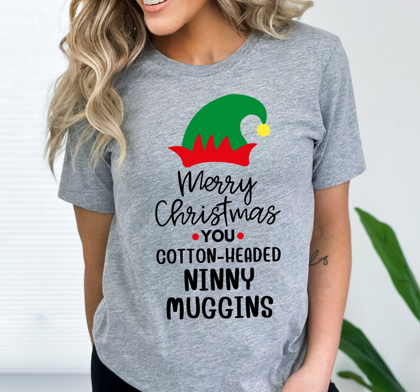 Merry Christmas You Cotton Headed Ninny Muggins Graphic T-Shirt