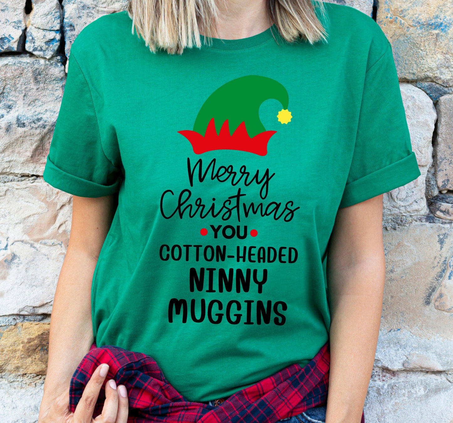 Merry Christmas You Cotton Headed Ninny Muggins Graphic T-Shirt