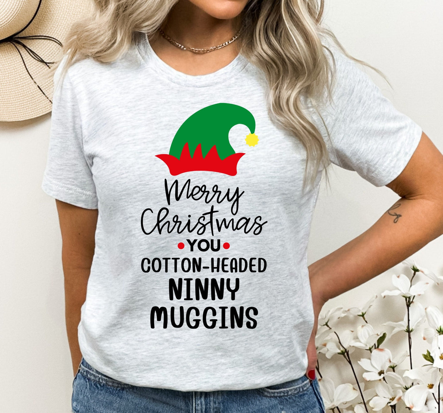 Merry Christmas You Cotton Headed Ninny Muggins Graphic T-Shirt