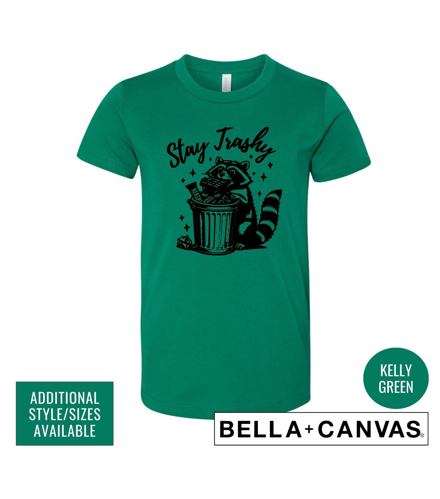Stay Trashy Weird Presents Raccoon Meme Graphic T-Shirt