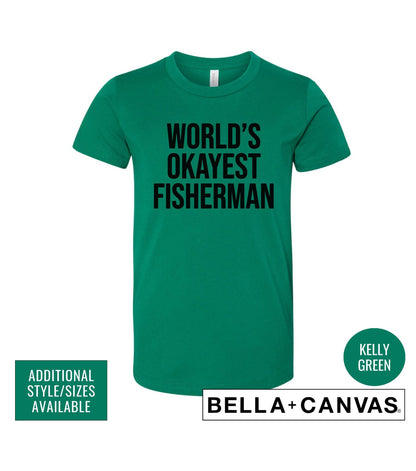 World's Okayest Fisherman Men's Graphic T-Shirt