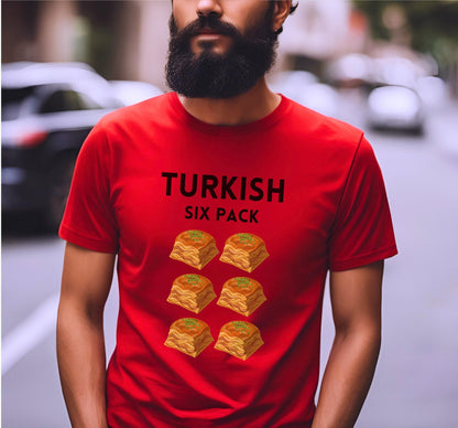 Turkish Six Pack Baklava Graphic T-Shirt