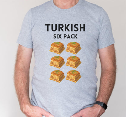 Turkish Six Pack Baklava Graphic T-Shirt