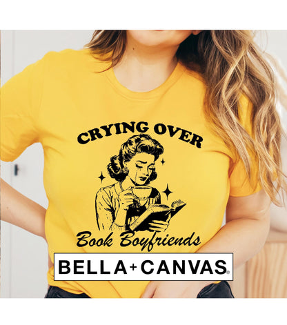 Crying Over Book Boyfriends Graphic T-Shirt