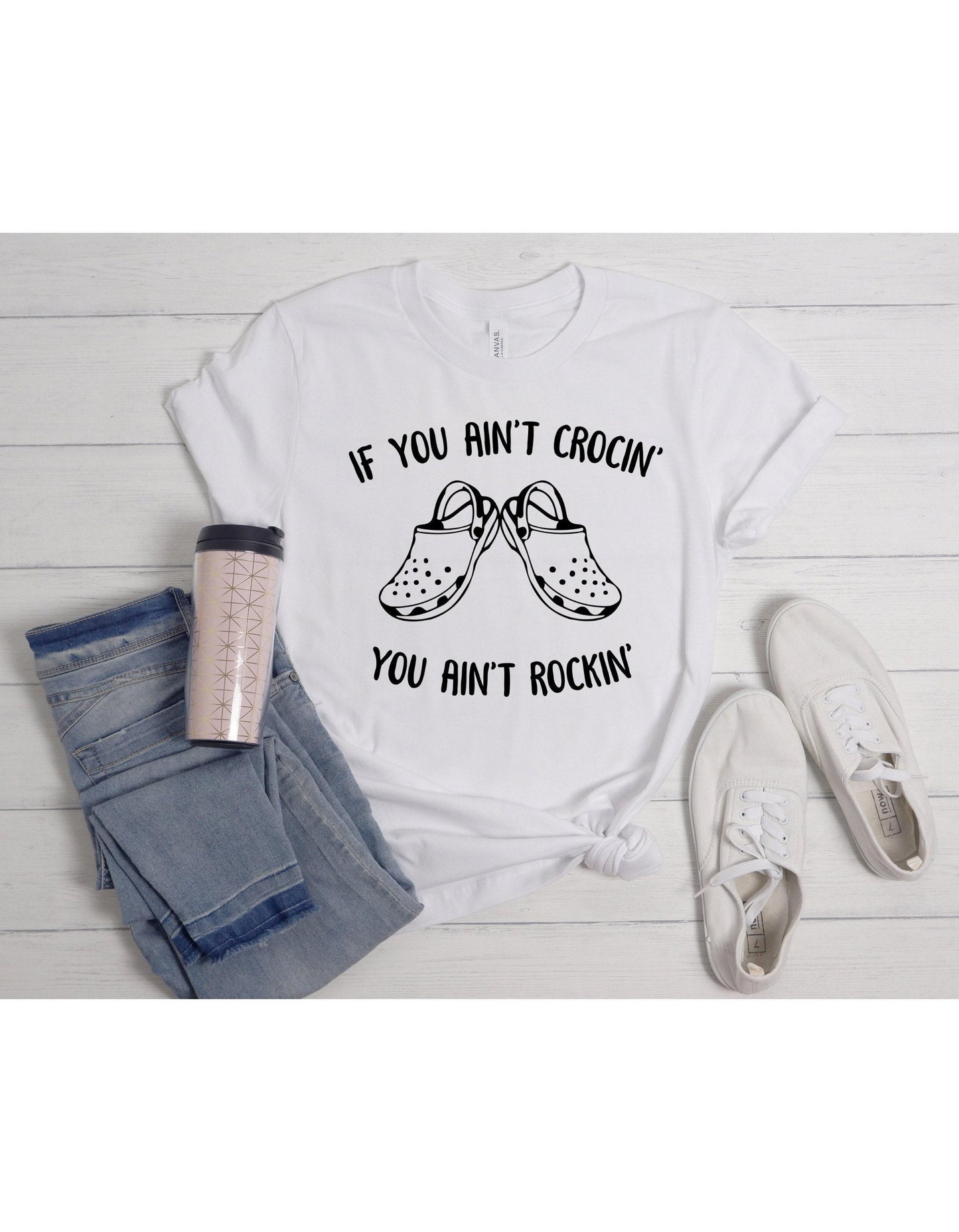 If You Ain't Crocin' You Ain't Rockin' Graphic T-Shirt