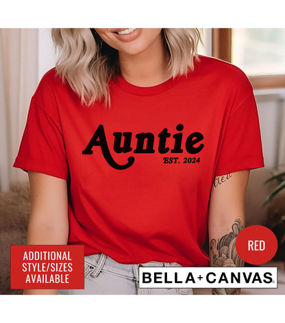 Auntie Established 2024 Graphic T-Shirt