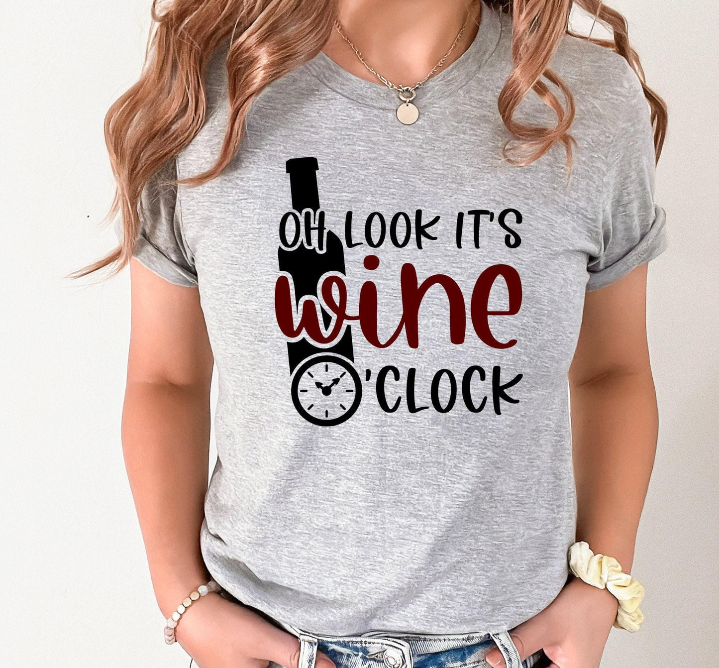 Oh Look It's Wine O Clock Women's Graphic T-Shirt