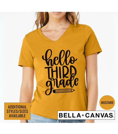 Hello Third Grade Graphic T-Shirt