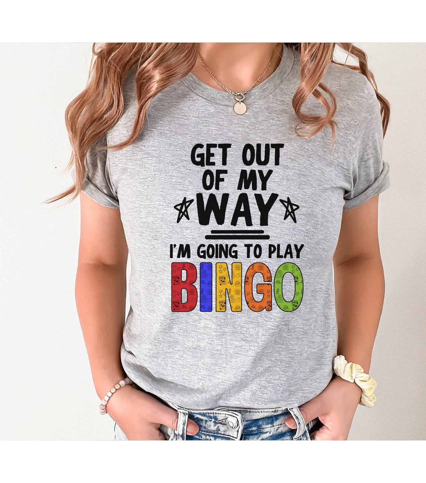 Get Out Of My Way I'm Going To Bingo Women's Graphic T-Shirt