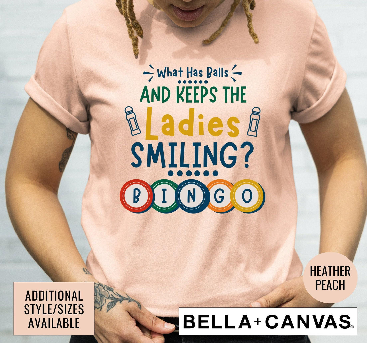 Bingo What Has Balls And Keeps The Ladies Smiling Women's Graphic T-Shirt