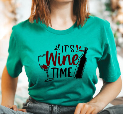 Its Wine Time Women's Graphic T-Shirt