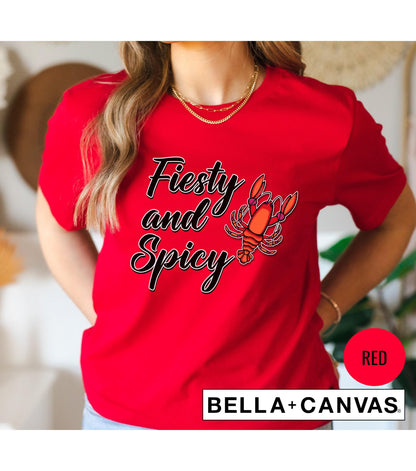 Feisty And Spicy Crawfish Boil Graphic T-Shirt