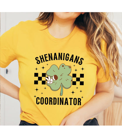 Shenanigans Coordinator St Patrick's Day Graphic T-Shirt