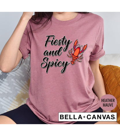 Feisty And Spicy Crawfish Boil Graphic T-Shirt