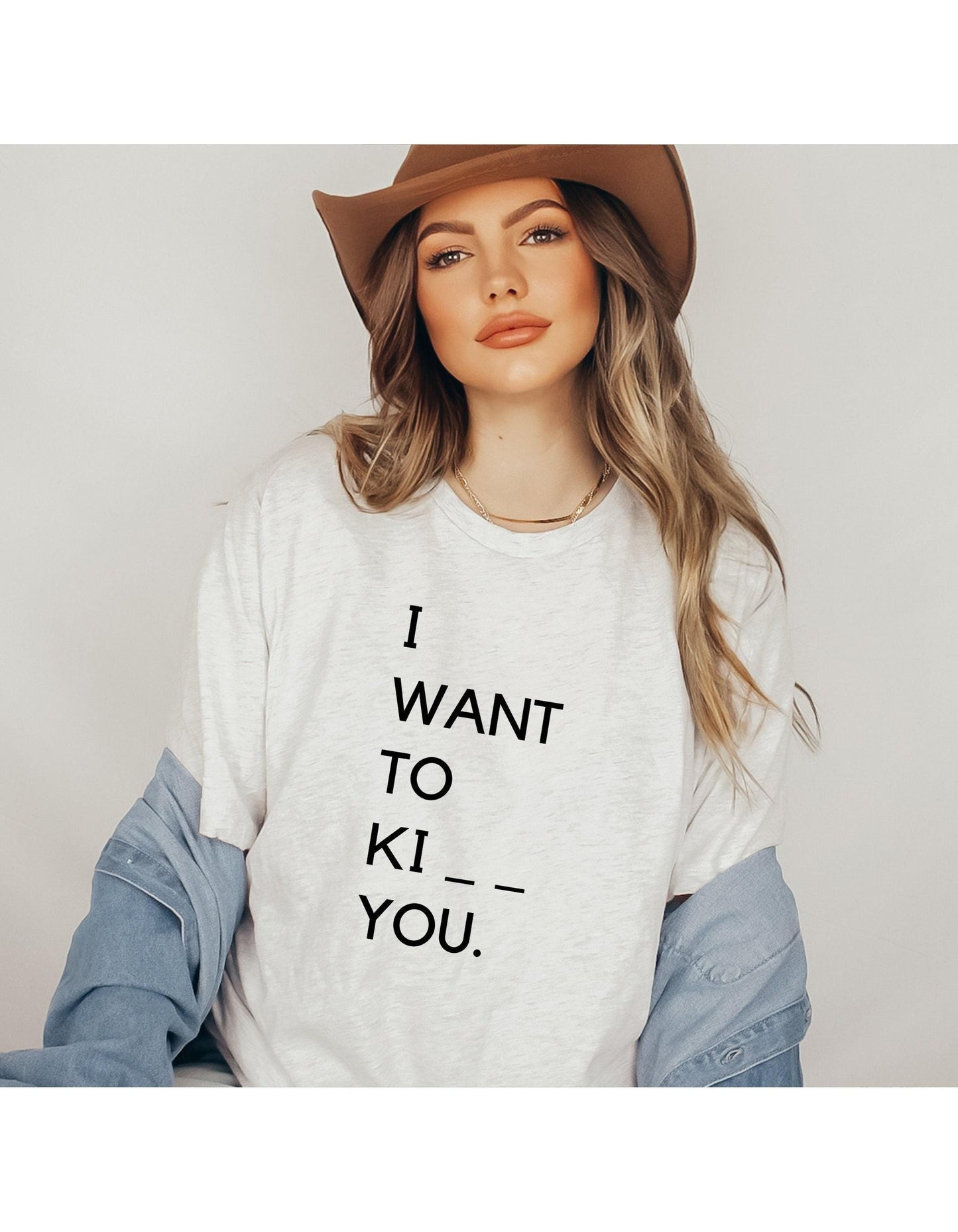 I Want To Ki__ You Womens Graphic T-Shirt