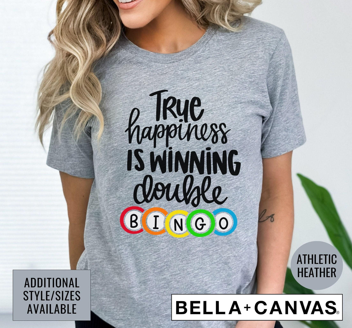 True Happiness Is Calling Double Bingo Graphic T-Shirt