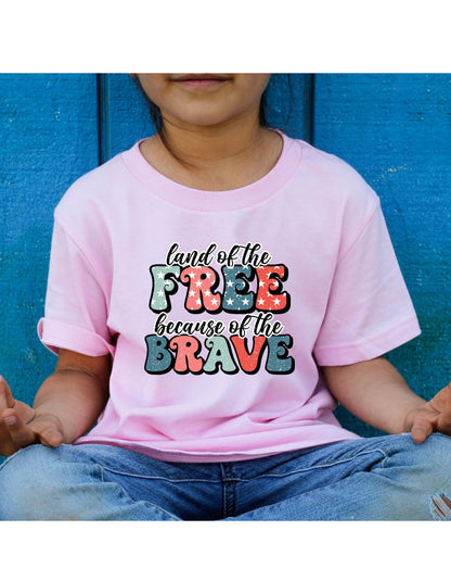 Home Of The Free Because Of The Brave Fourth Of July Graphic T-Shirt