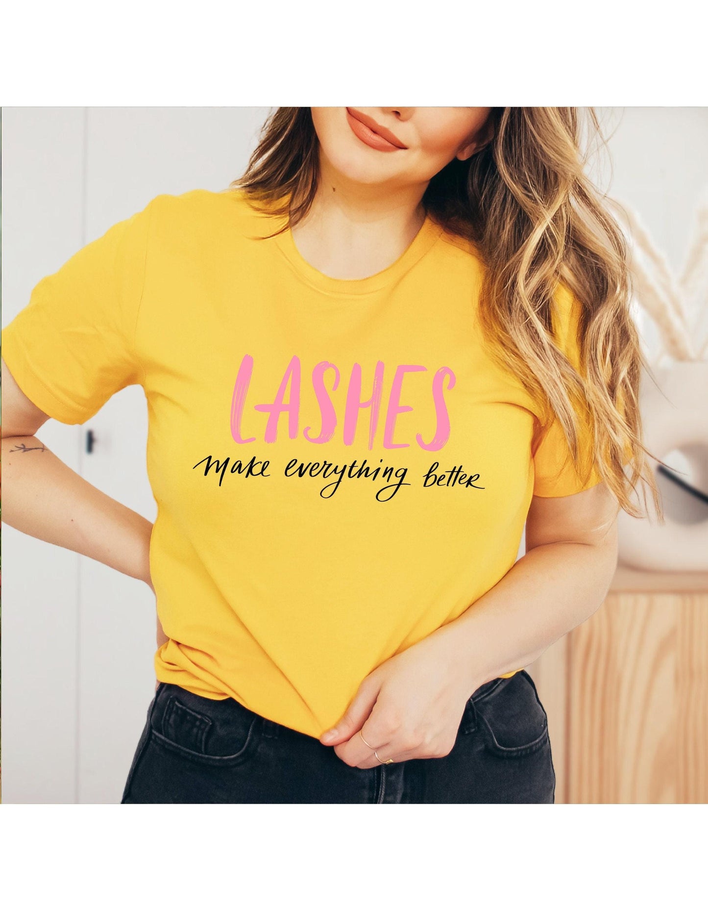 Lashes Make Everything Better Women's Graphic T-Shirt