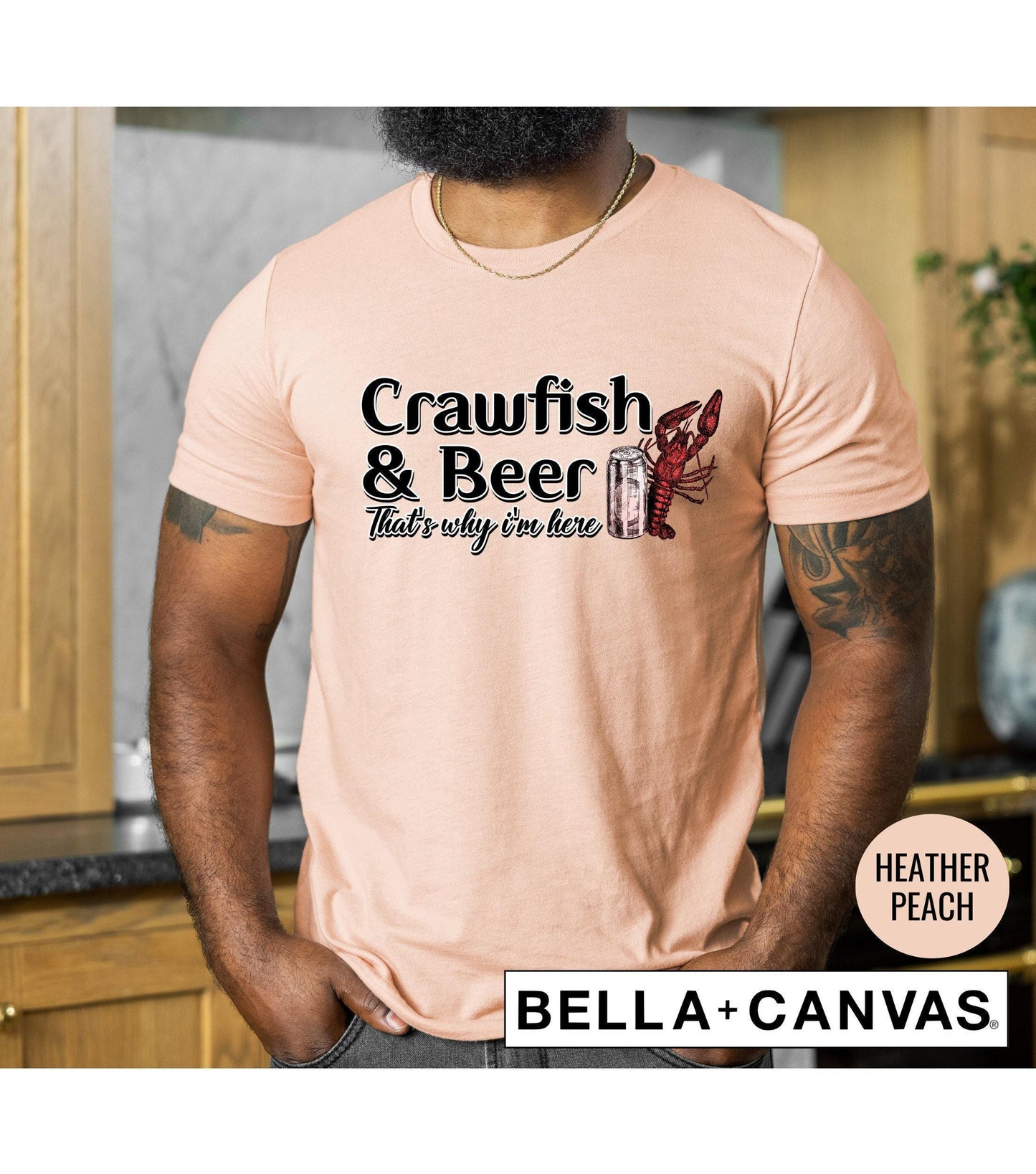 Crawfish And Beer That's Why I'm Here Graphic T-Shirt