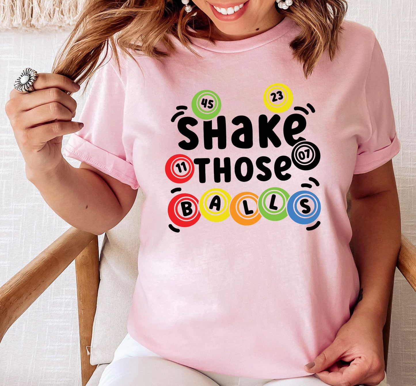 Shake Those Ball Bingo Graphic T-Shirt