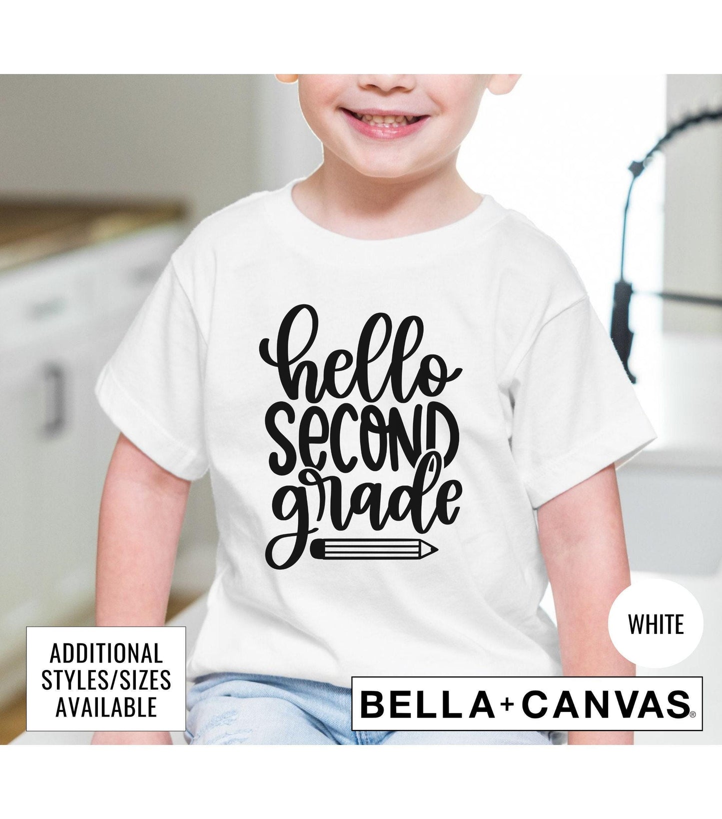 Hello Second Grade Graphic T-Shirt