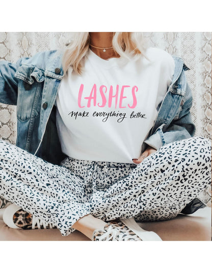 Lashes Make Everything Better Women's Graphic T-Shirt