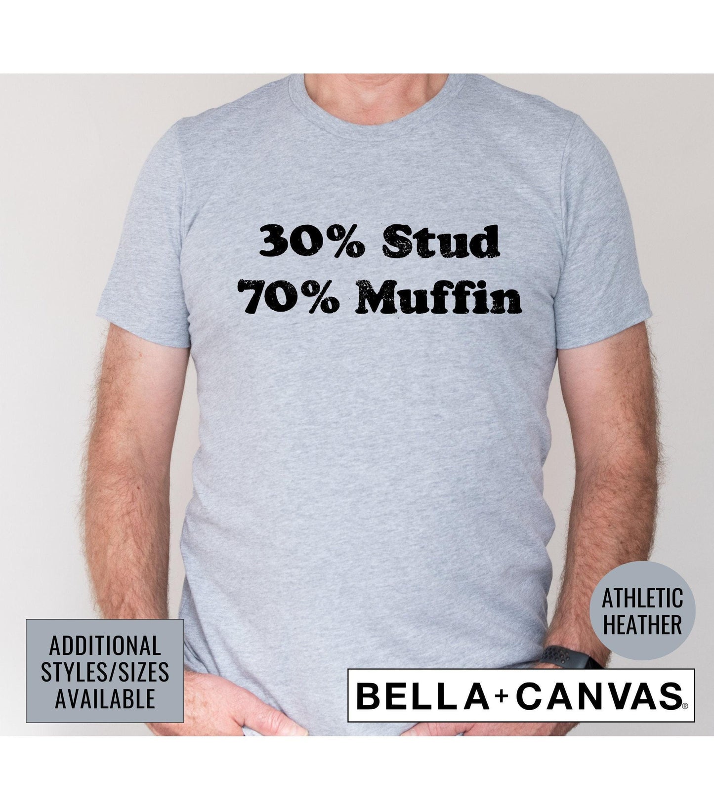 30 Percent Stud 70 Percent Muffin Men's Graphic TShirt