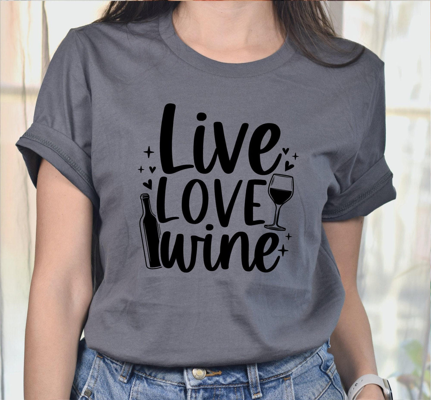 Live Love Wine Women's Graphic T-Shirt