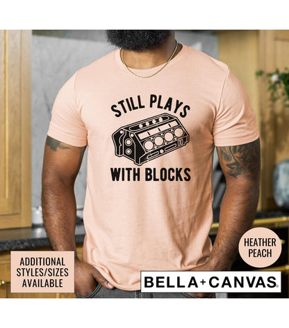 Still Plays With Blocks Engine Graphic T-Shirt