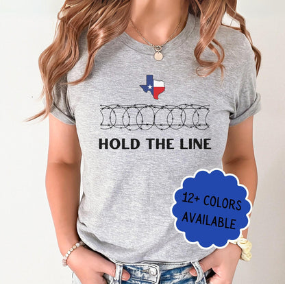 Republican Tee, Hold The Line Patriotic Graphic T-Shirt