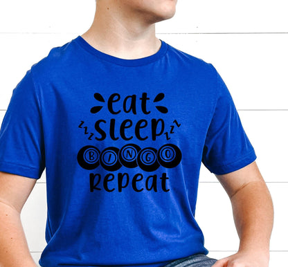 Eat Sleep Bingo Repeat Women's Graphic T-Shirt