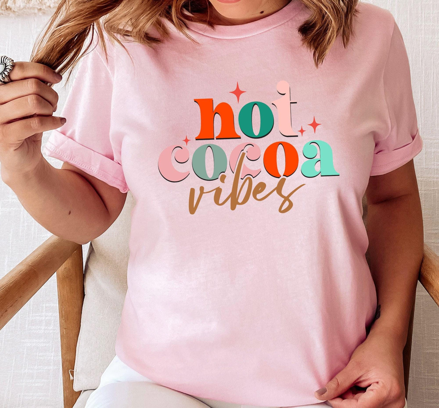 Hot Cocoa Vibes Graphic T-Shirt