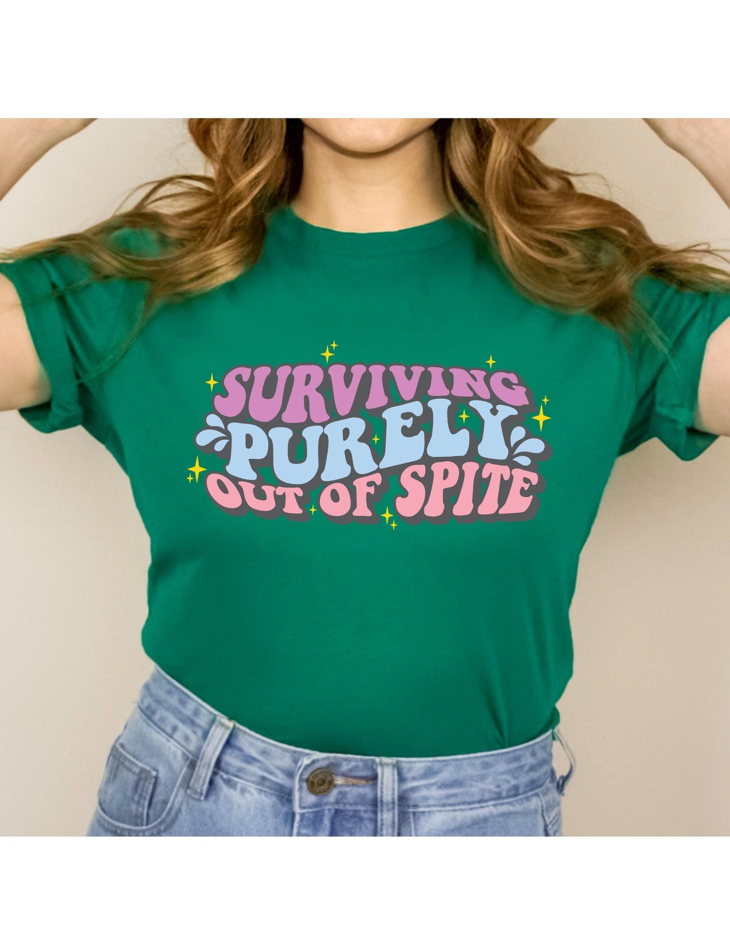 Surviving Purely Out Of Spite Graphic T-Shirt