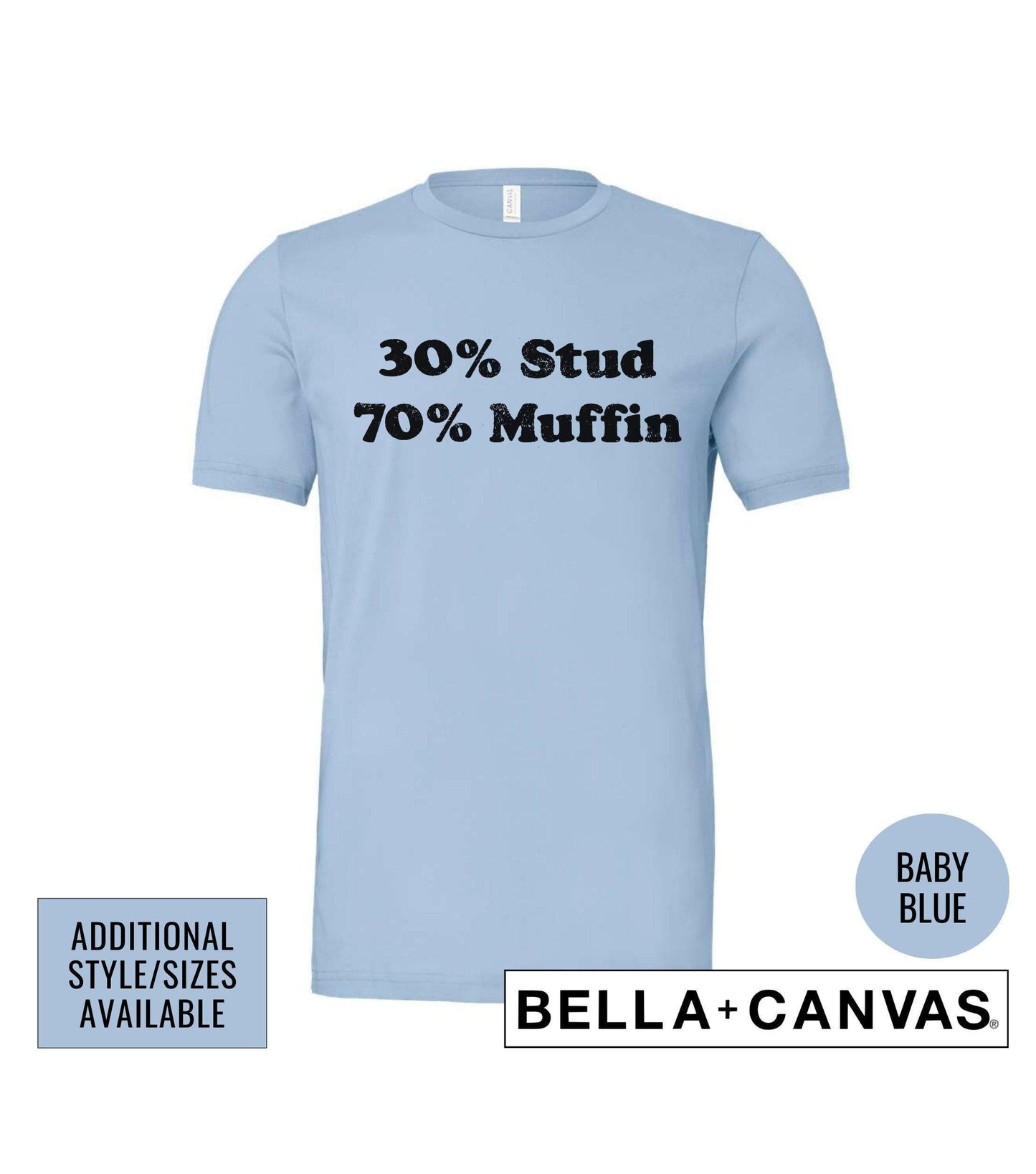 30 Percent Stud 70 Percent Muffin Men's Graphic TShirt