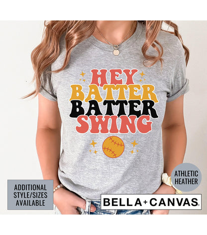 Hey Batter Batter Swing Softball Women's Graphic T-Shirt