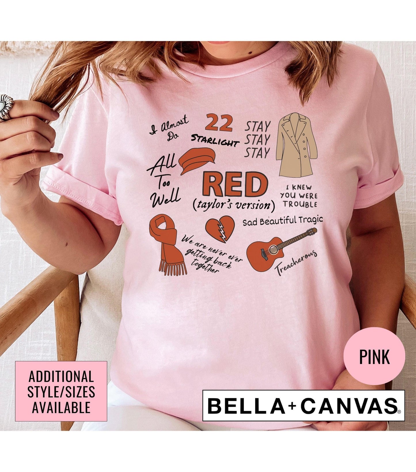 Red Era Taylor's Version Graphic T-Shirt