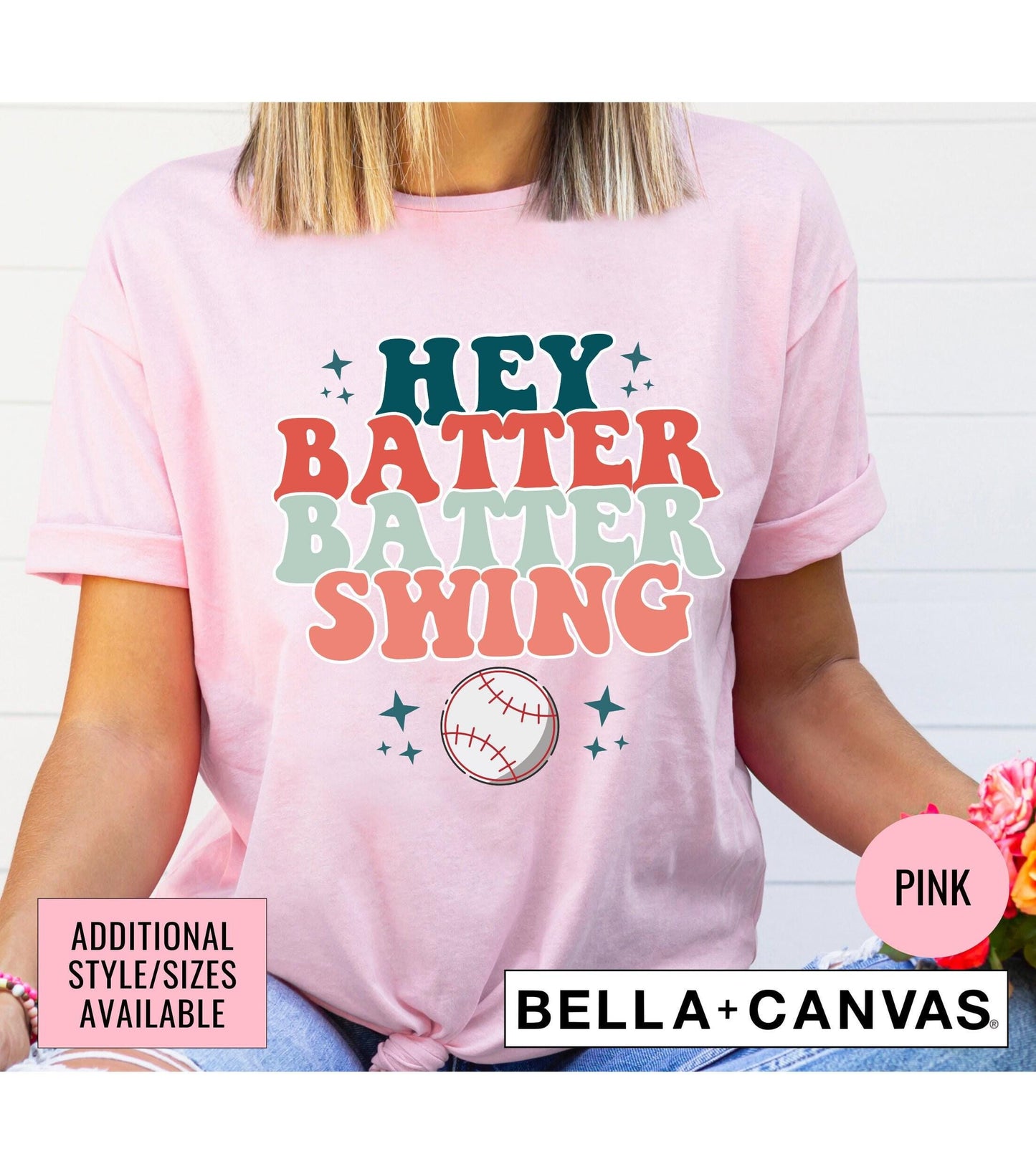 Hey Batter Batter Swing Graphic T-Shirt