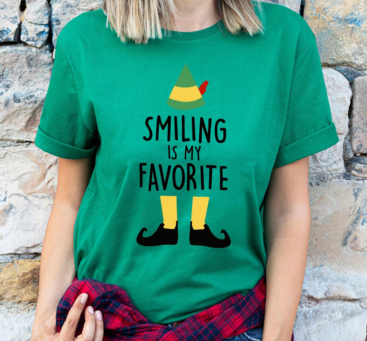 Smiling Is My Favorite Buddy The Elf Graphic T-Shirt