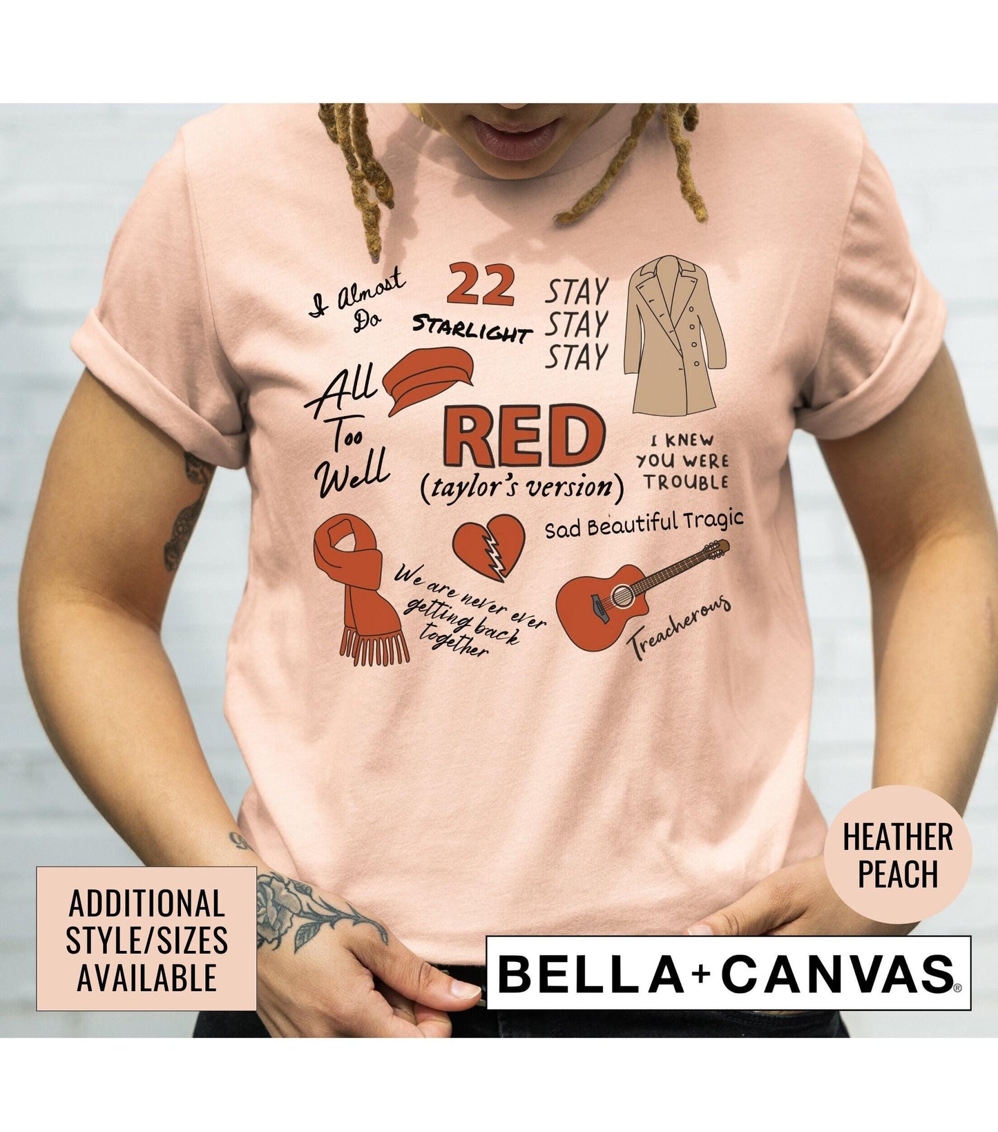 Red Era Taylor's Version Graphic T-Shirt