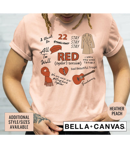 Red Era Taylor's Version Graphic T-Shirt