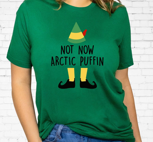 Not Now Arctic Puffin Buddy The Elf Graphic T-Shirt