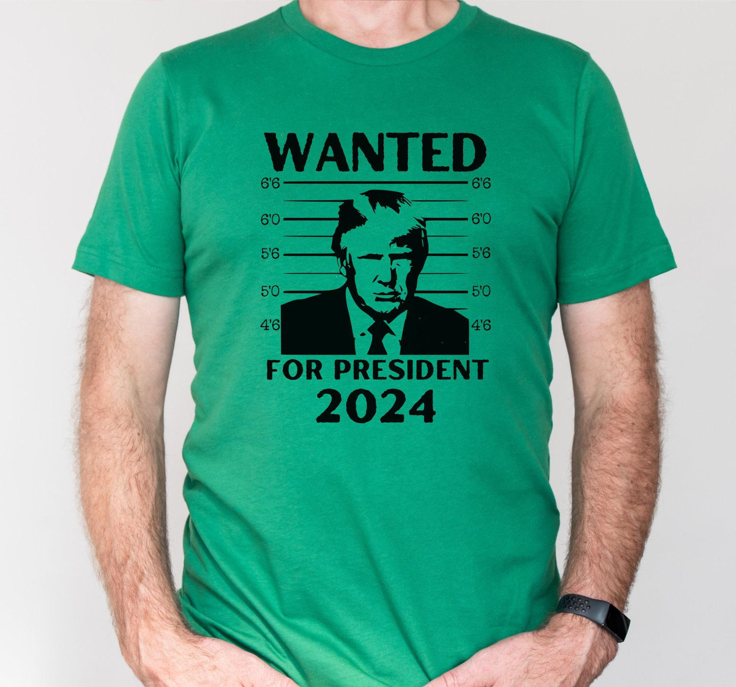 Wanted For President Trump 2024 Graphic T-Shirt